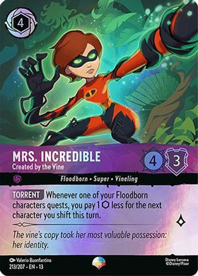 Mrs. Incredible - Created by the Vine (Epic) (213/204) - Attack of the Vine Holofoil