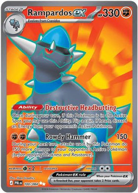 Rampardos ex - 100/084 100 - ME05 Pitch Black Holofoil