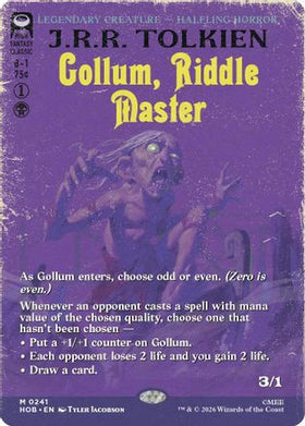Gollum, Riddle Master (Borderless) (HOB-241) - The Hobbit Foil