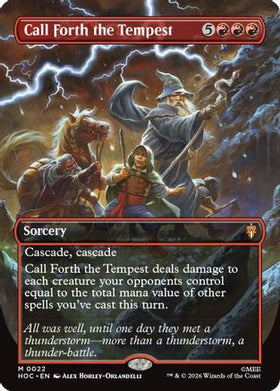Call Forth the Tempest (Borderless) (HOC-022) - The Hobbit: Eternal-Legal Foil