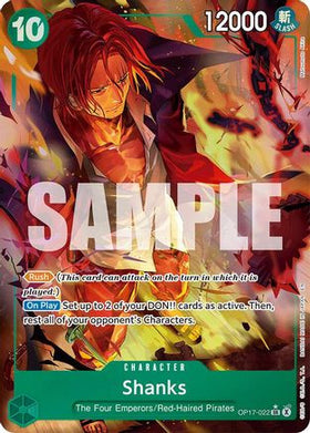 Shanks (022) (Alternate Art) (OP17-022) The World's Strongest Warriors Foil