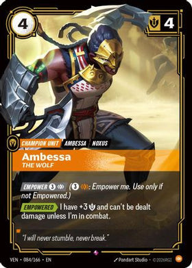 Ambessa - The Wolf (084/166) - Vendetta Foil