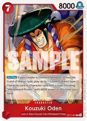 Kouzuki Oden (OP17-007) The World's Strongest Warriors Foil