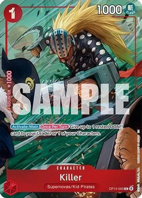 Killer (One Piece Card Game Illustration Box Vol. 8) (OP14-005) One Piece Promotion Cards Foil
