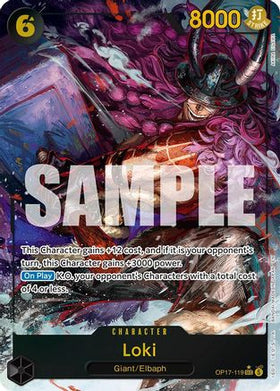Loki (Alternate Art) (OP17-119) The World's Strongest Warriors Foil