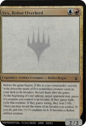 Syx, Robot Overlord