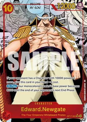 Edward.Newgate (005) (Manga) (OP17-005) The World's Strongest Warriors Foil