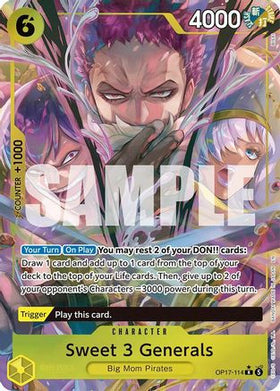 Sweet 3 Generals (Alternate Art) (OP17-114) The World's Strongest Warriors Foil