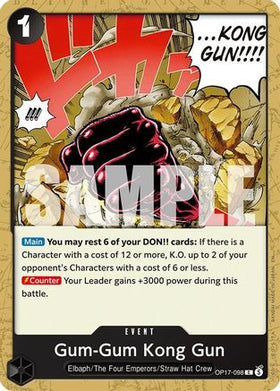 Gum-Gum Kong Gun (OP17-098) The World's Strongest Warriors
