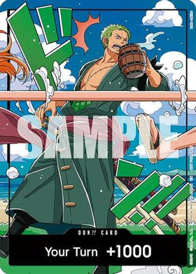 DON!! Card (World United) (Zoro) One Piece Promotion Cards Foil