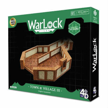 Wizkids Miniatures 4D Settings: WarLock Tiles - Town & Village III - Angles Expansion
