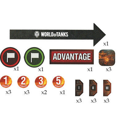 World of Tanks Miniatures Game: Token Gaming Set