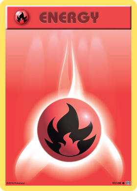 Fire Energy 92/108 - Evolutions Reverse Holofoil (MP)