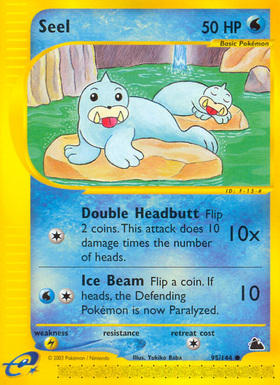 Seel 95/144 - Skyridge Reverse Holofoil (HP)