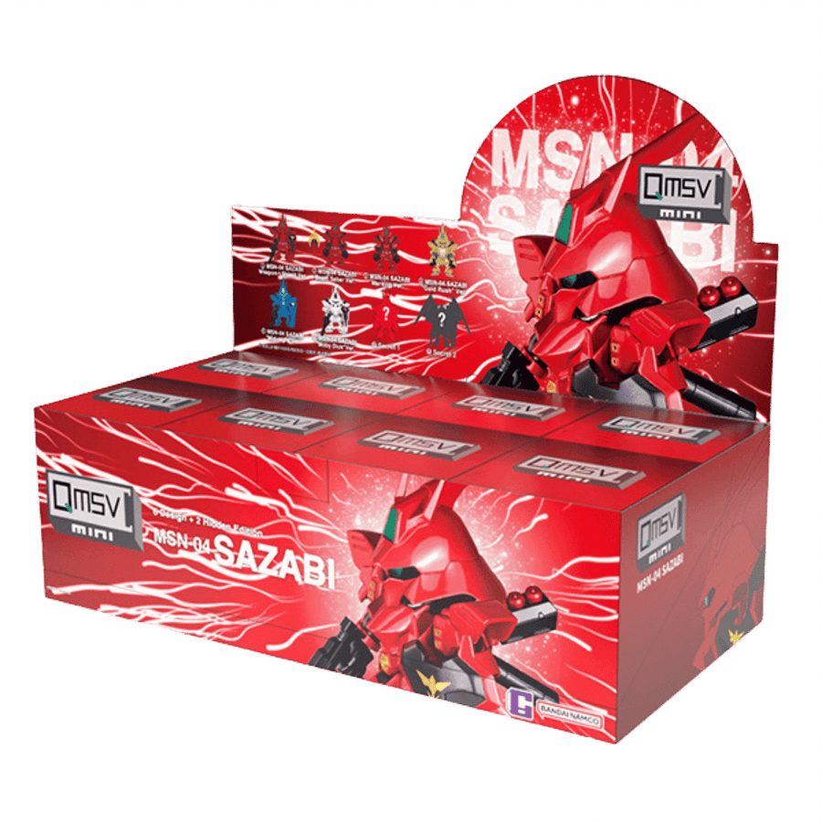 Mobile Suit Gundam: QMSV Mini - MSN-04 Sazabi - Blind-Box Display (8) (PREORDER)