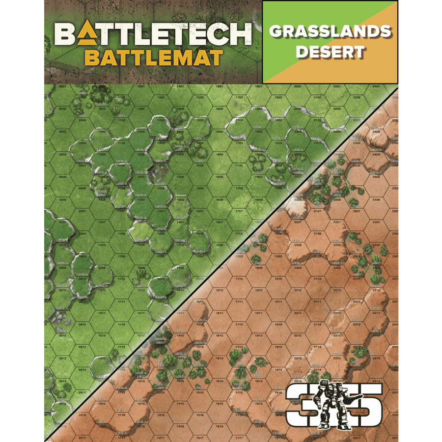 Battletech: Battlemat - Desert / Grasslands A