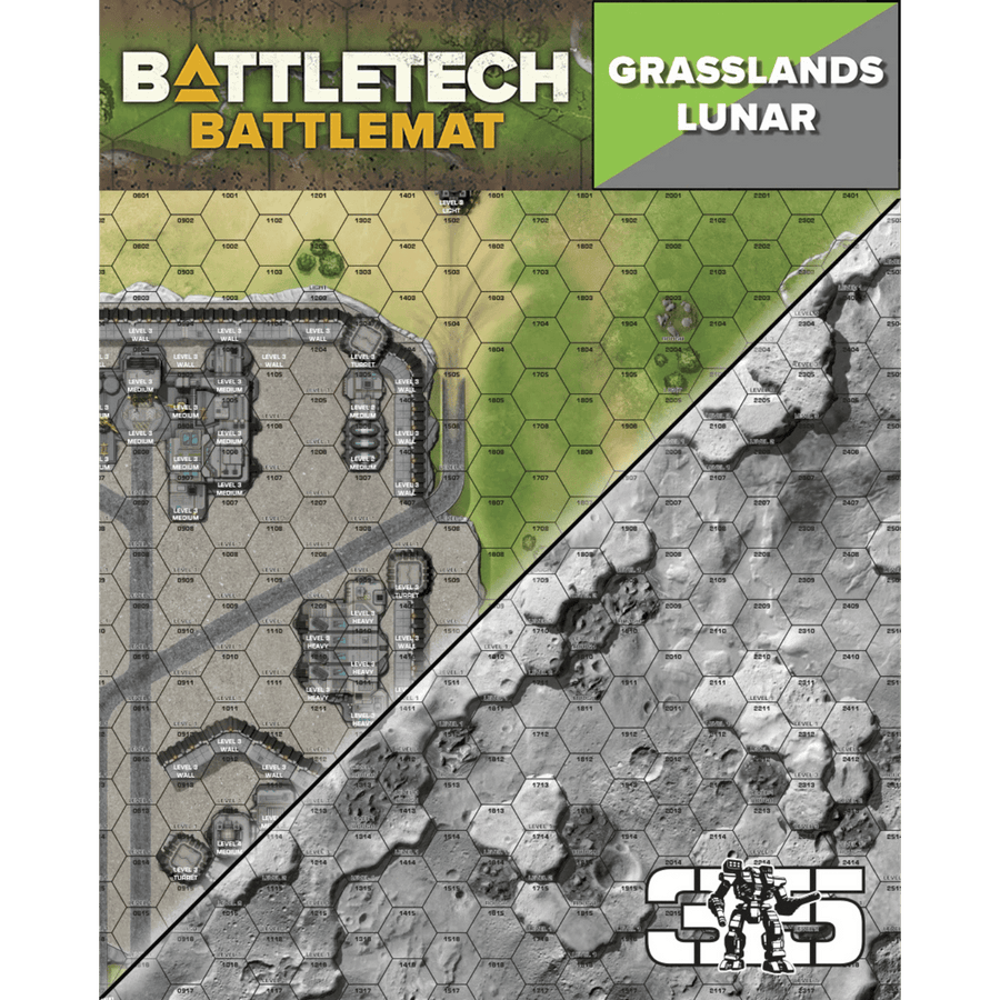 Battletech: Battlemat - Lunar / Grasslands B