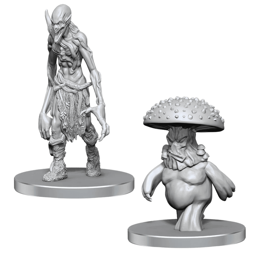 Pathfinder Battles Deep Cuts Unpainted Miniatures: Myceloid & Grimstalker