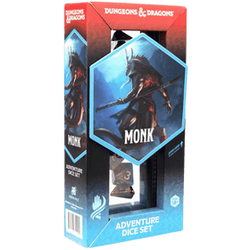 Sirius Dice: Dungeons & Dragons Adventure Dice Set - Monk - Blue/Gold (Refresh)