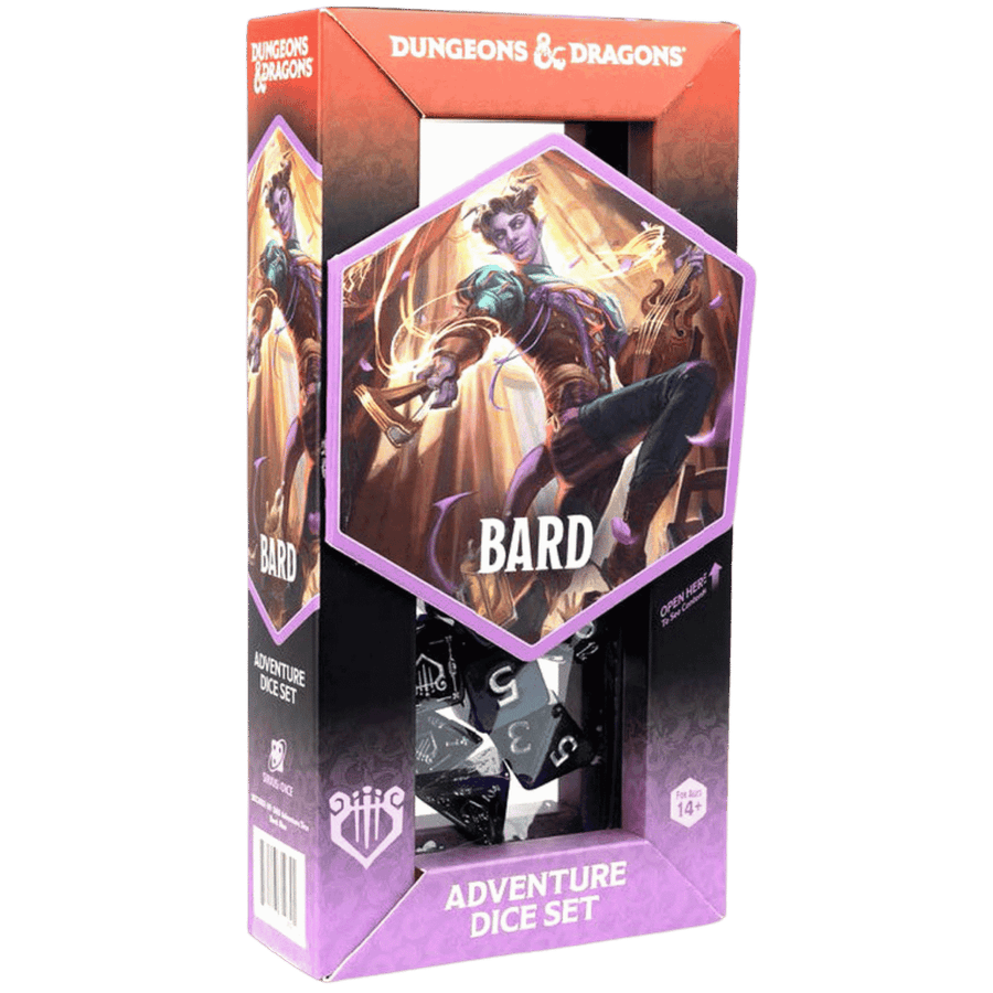 Sirius Dice: Dungeons & Dragons Adventure Dice Set - Bard - Blue (Refresh)