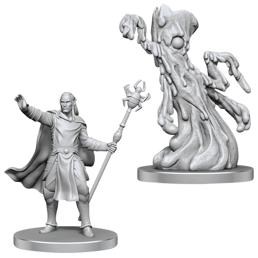 Dungeons & Dragons: Nolzur's Marvelous Miniatures - Drow Mage & Yochlol (Unpainted)