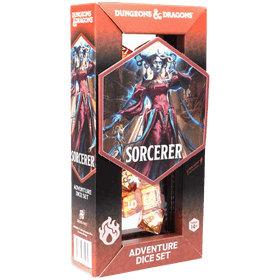 Sirius Dice: Dungeons & Dragons Adventure Dice Set - Sorcerer - Orange (Refresh)