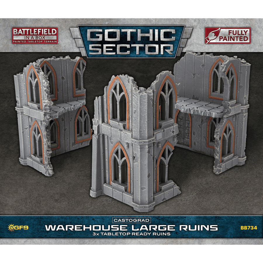 Battlefield in a Box: Gothic Sector - Castograd Warehouse Big Ruins (Pre-painted) (PREORDER)