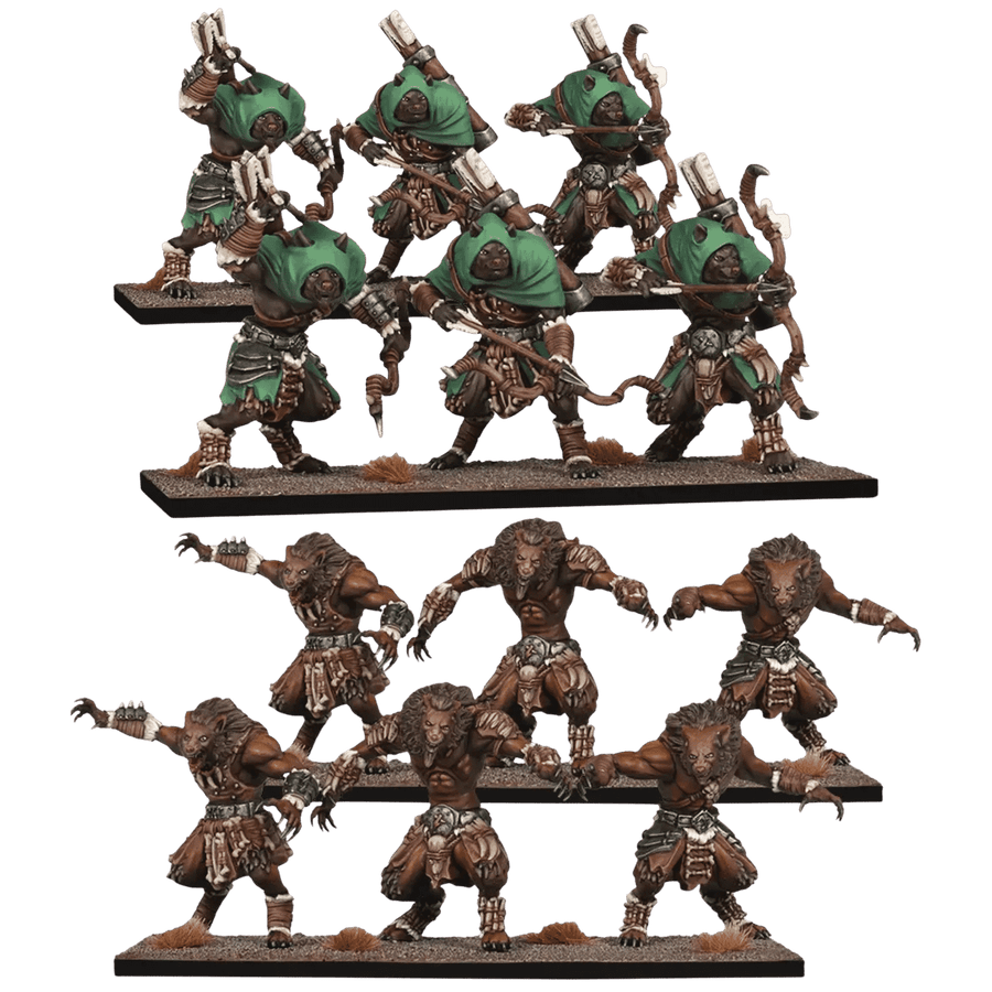 Kings of War 4E: Xirkaali Plainstalker / Wildfangs Regiment