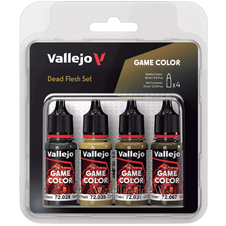 Acrylicos Vallejo: Game Color - Dead Flesh Set (4ct) (PREORDER)