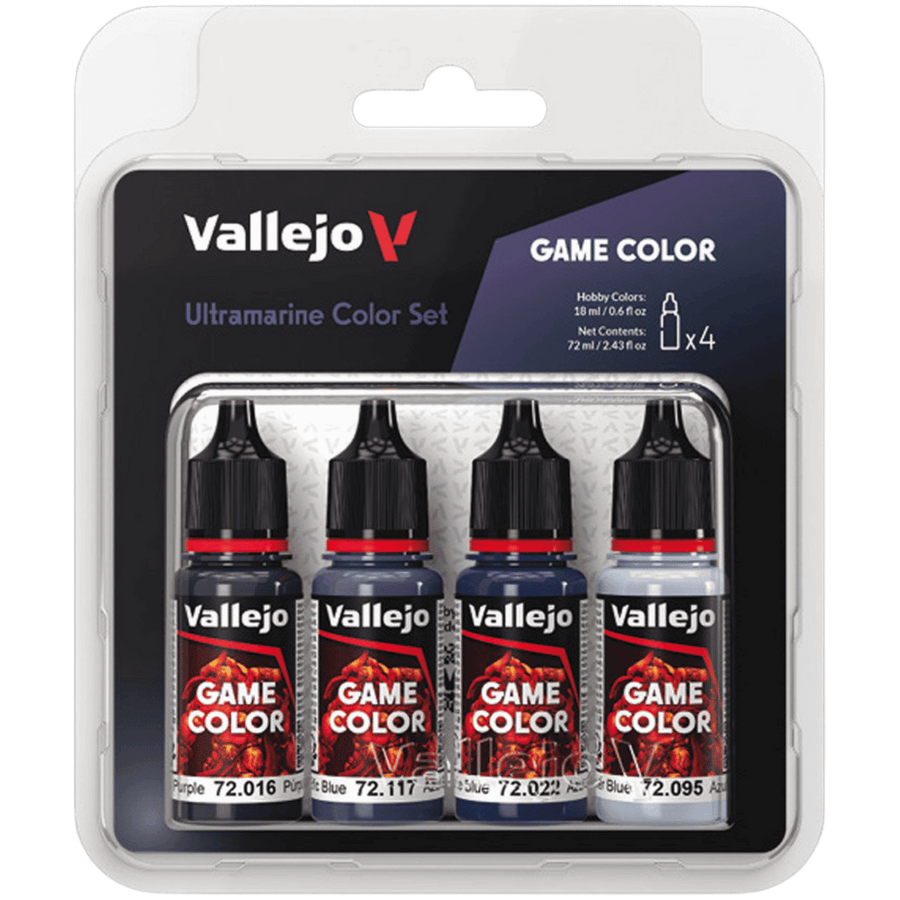 Acrylicos Vallejo: Game Color - Ultramarine Color Set (4ct) (PREORDER)
