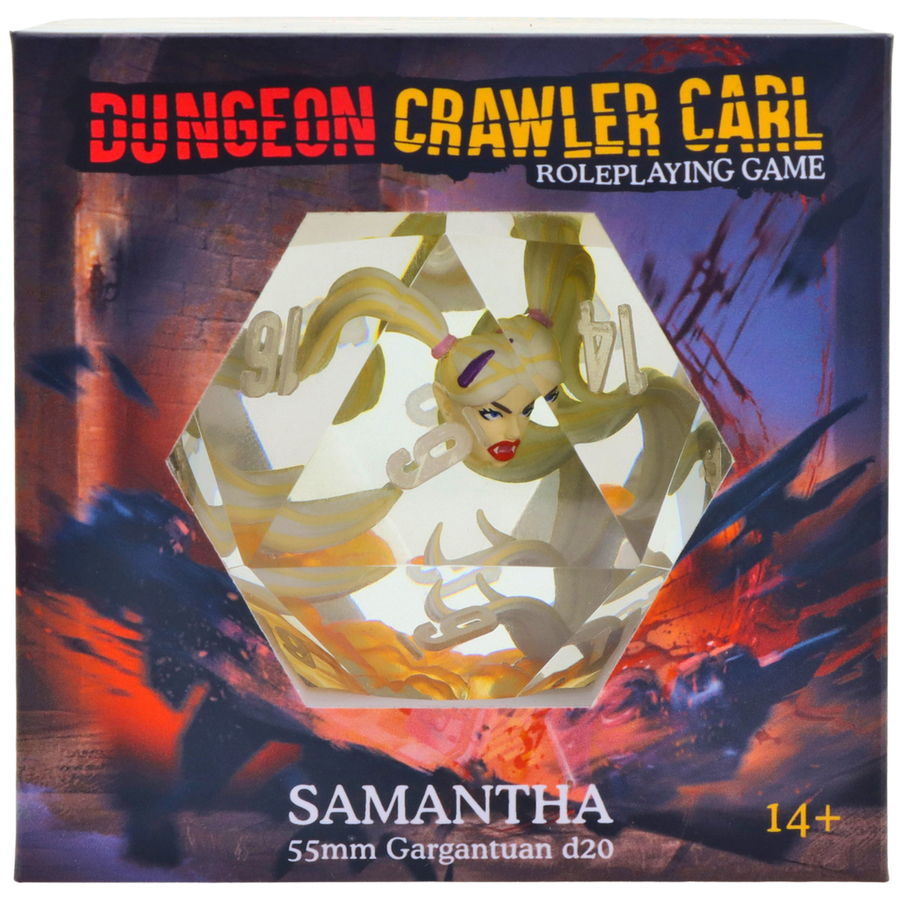 Dungeon Crawler Carl RPG: 55mm Gargantuan D20 - Samantha (PREORDER)