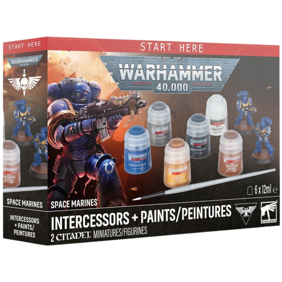 Warhammer 40K: Space Marine - Intercessors + Paints