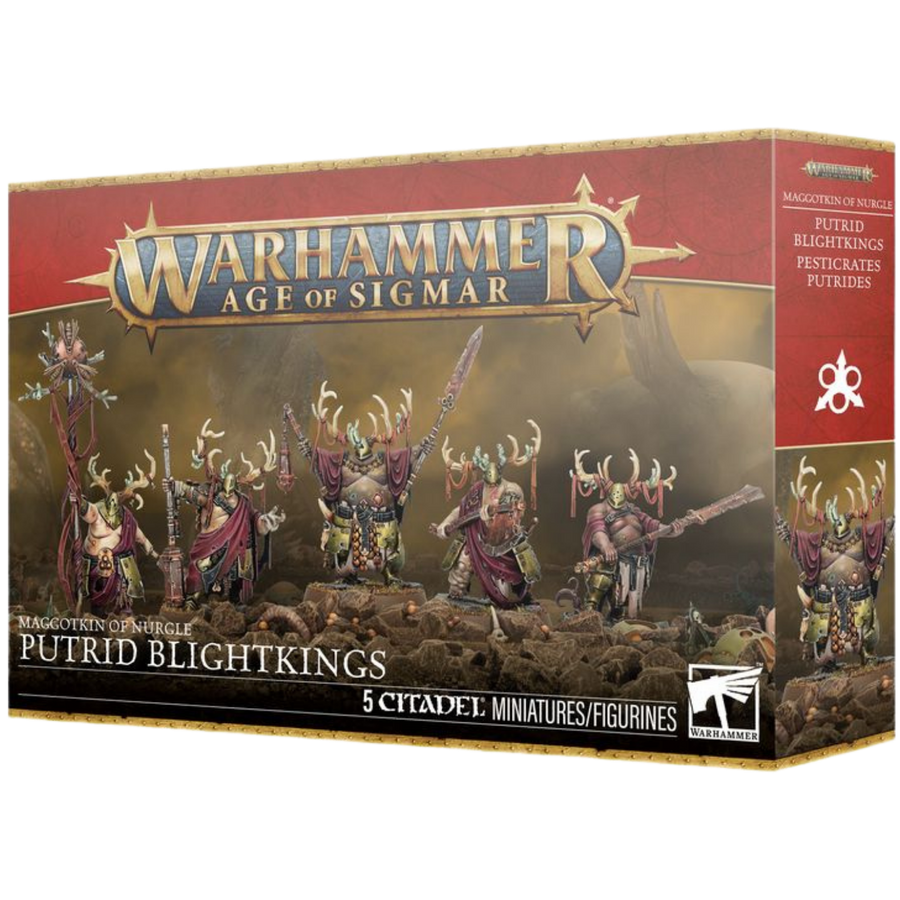 Warhammer Age of Sigmar: Maggotkin of Nurgle - Putrid Blightkings (4th Edition)