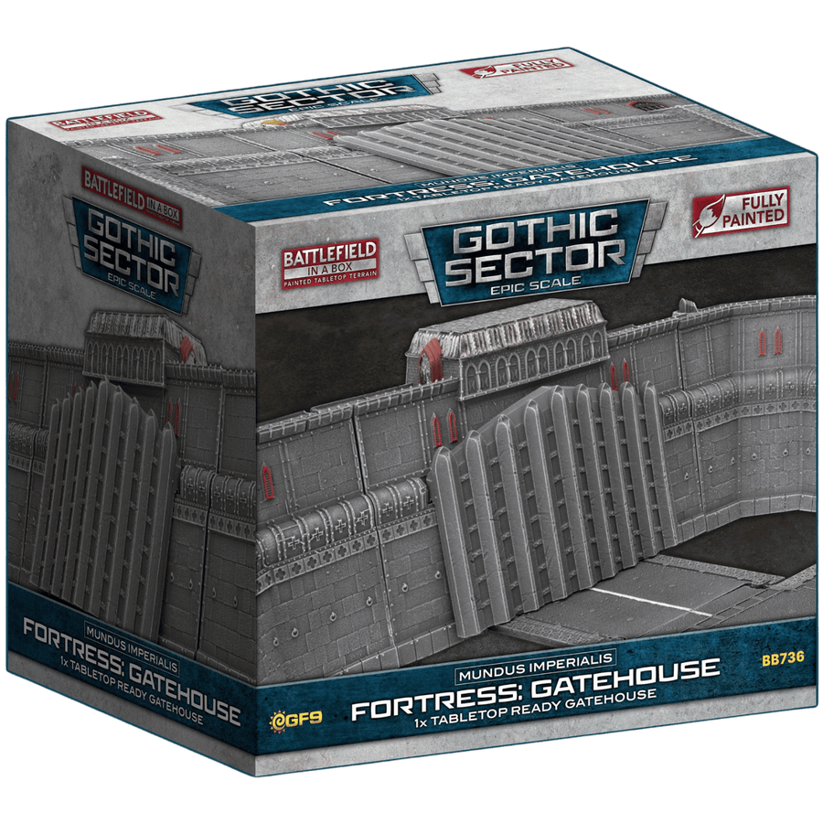 Battlefield in a Box: Gothic Sector - Mundus Imperialis - Fortress Gatehouse (Pre-painted)