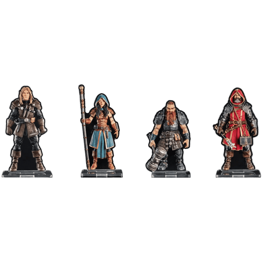 Mythic Legions RPG: Heroic Set A - Acrylic Standees (4ct) (PREORDER)