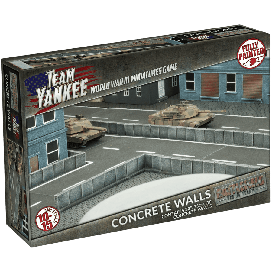 World War III: Team Yankee: Concrete Walls (Pre-painted) (PREORDER)