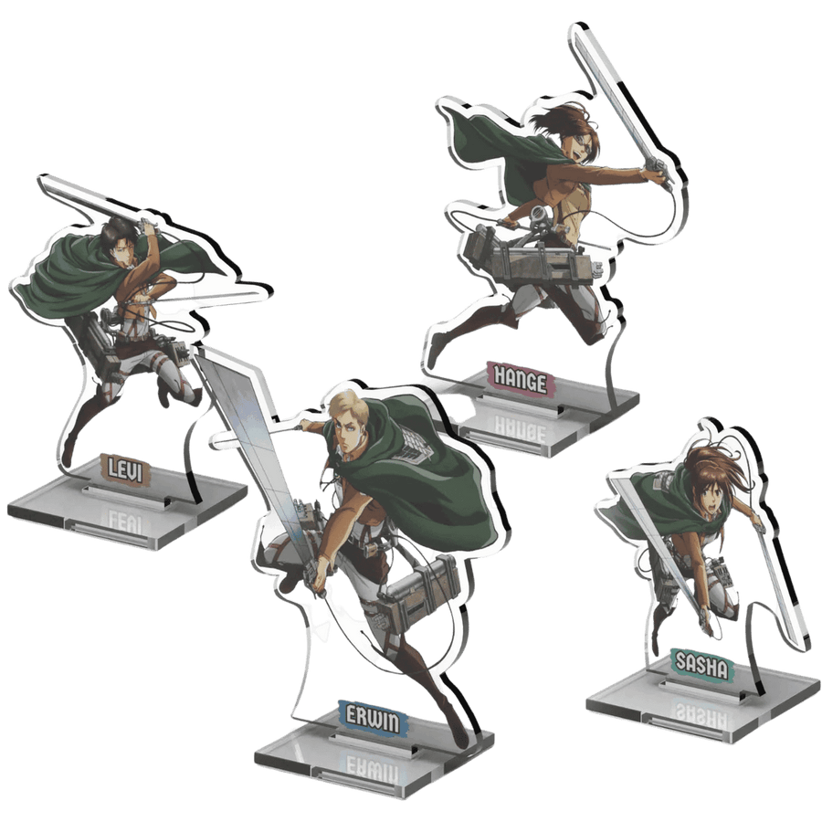 Attack on Titan: 2DZ Acrylic Standees Pack 2 (Levi, Erwin, Hange, Sasha)