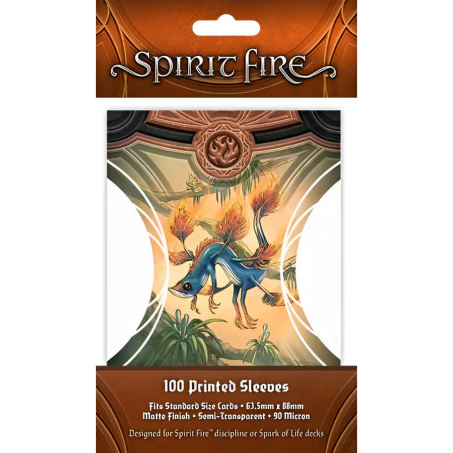 Spirit Fire: Semi-Transparent Printed Card Sleeves - Wingy Thing (Gold) (100ct) (Add to cart to see price) (PREORDER)