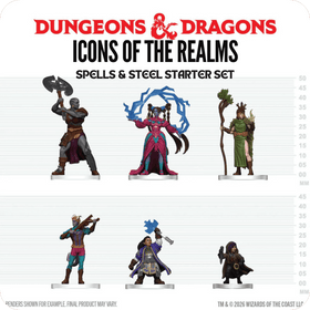 Dungeons & Dragons Miniatures: Icons of the Realms - Player's Handbook - Spells & Steel Starter Set (Pre-painted)