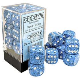 Chessex Dice: Speckled D6 16mm - Ocean Stone (12ct)