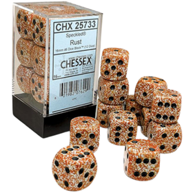 Chessex Dice: Speckled D6 16mm - Rust (12ct)