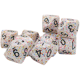 Chessex Dice: Speckled D10 - Birthday (10ct)