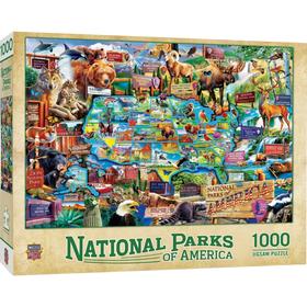 MasterPieces Puzzles: Shapes - National Parks of America (1000pcs)