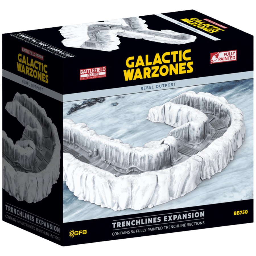 Battlefield in a Box: Galactic Warzones - Rebel Outpost - Trenchlines Expansion (Pre-painted) (PREORDER)