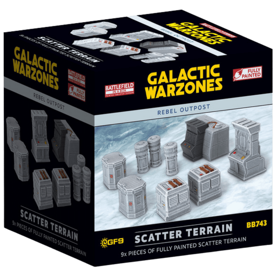 Battlefield in a Box: Galactic Warzones - Rebel Outpost - Scatter Terrain (Pre-painted)