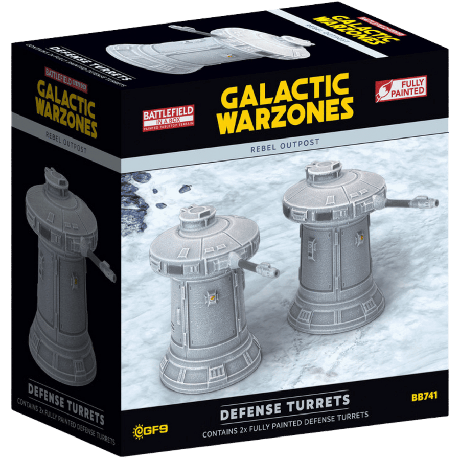 Battlefield in a Box: Galactic Warzones - Rebel Outpost - Defense Turrets (Pre-painted)