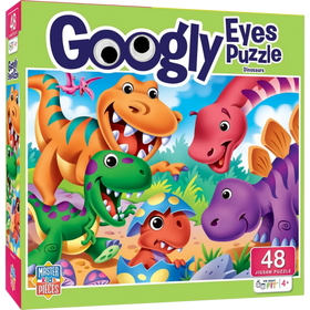 MasterPieces Puzzles: Googly Eyes - Dinosaurs (48pcs)