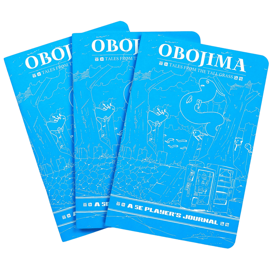 Obojima: Tales from the Tall Grass RPG: Player’s Journals 3-Pack (Blue) (PREORDER)