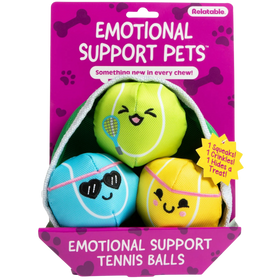 Emotional Support Pets: Dog Toy - Tennis Balls Plushie