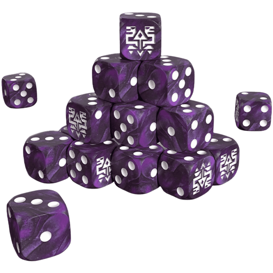 One Page Rules: Grimdark Future - Saurian Starhost - 16mm Dice Set (20)